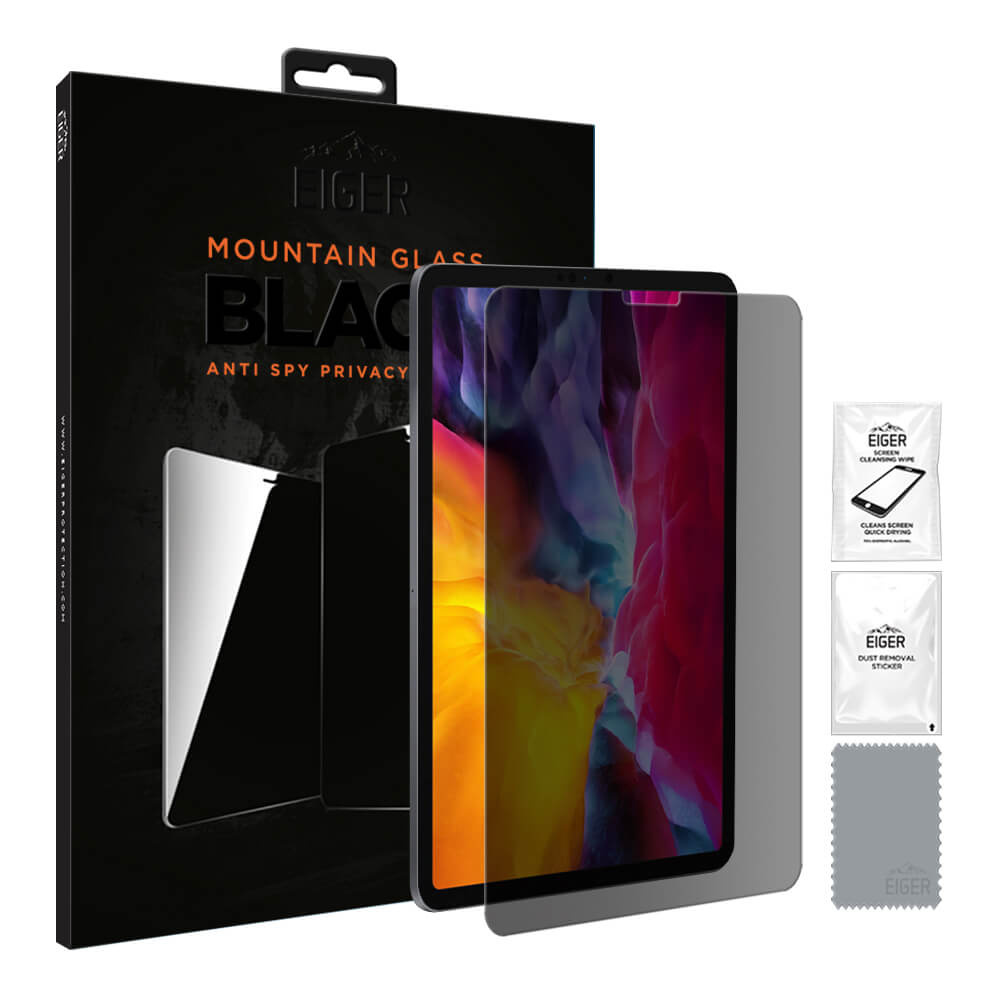 Eiger Mountain Glass Black Anti-Spy Privacy Filter Tempered Glass