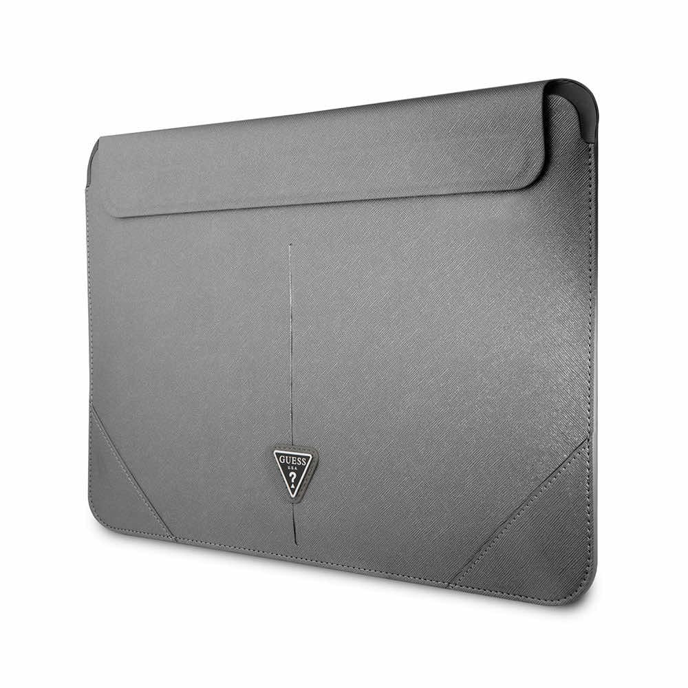 Guess Saffiano Triangle Metal Logo Notebook Sleeve