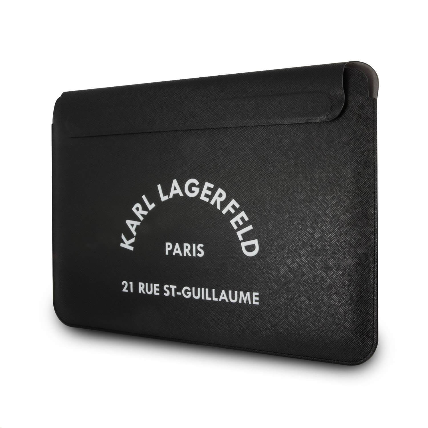 Karl Lagerfeld RSG Logo Leather Laptop Sleeve 16