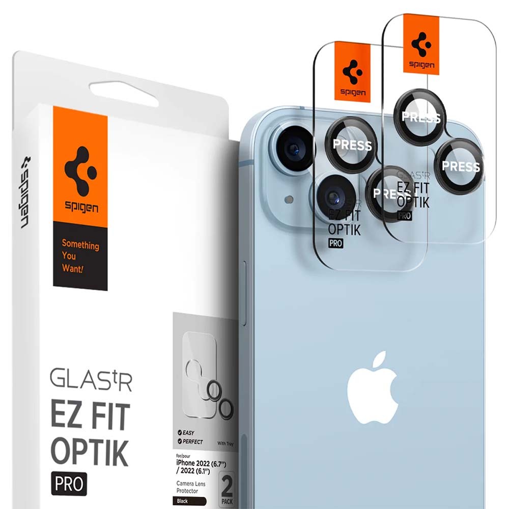 Spigen Optik Pro tR Ez Fit Lens Protector за iPhone 15/15 Plus